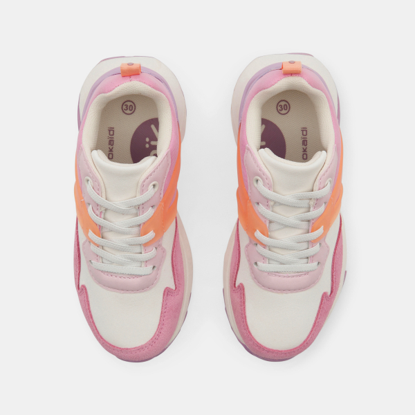 حذاء رياضي للجري باللون الرمادي للفتيات